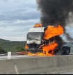 Camião incendiou-se na Via do Infante 