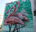 Bordalo II deixa a sua marca em Olh&atilde;o com "3 Flamingos"