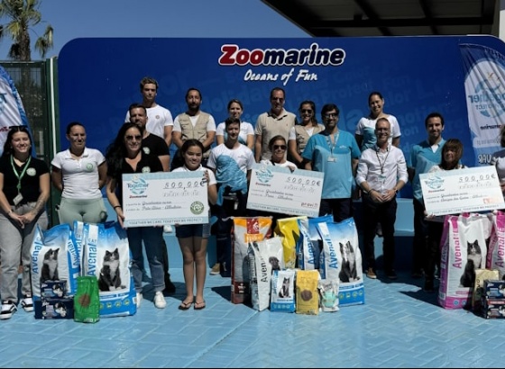 Zoomarine ofereceu 1500 euros a três associações de apoio e resgate animal