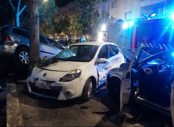 Olhão: Quatro viaturas envolvidas em colisão