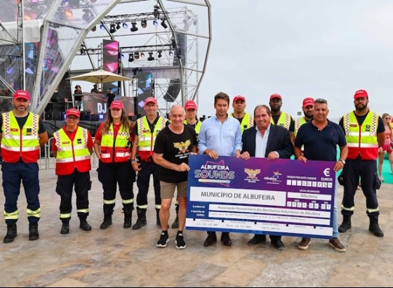“Albufeira Sounds” entregou 6 mil euros aos Bombeiros Voluntários