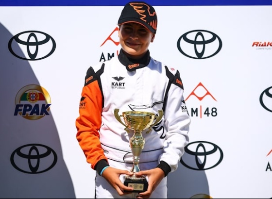 José Pedro Pinto conquista novo pódio no Campeonato de Portugal de Karting Júnior