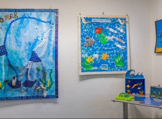 Exposi&ccedil;&atilde;o "Do Mar &agrave; Terra: Aprender a Sustentar o Futuro" em exibi&ccedil;&atilde;o na EMARP