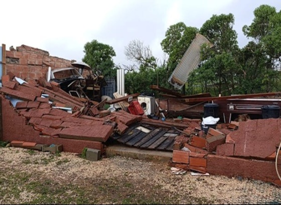 Vento extremo em Vila do Bispo provoca estragos e fere animal