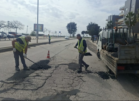 Equipas do Munic&iacute;pio de Olh&atilde;o est&atilde;o no terreno a reparar estragos das chuvas