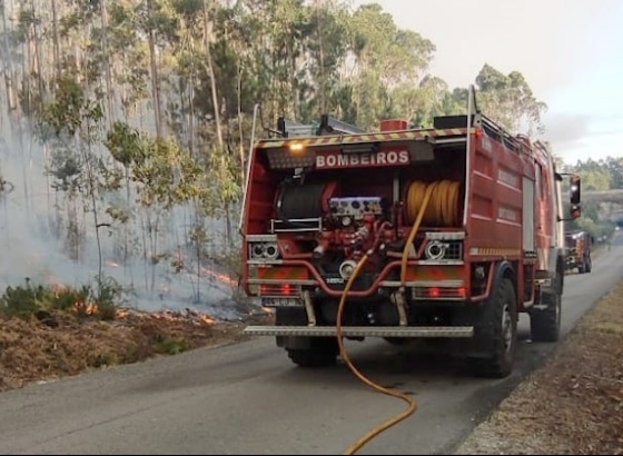 Centena de operacionais e cinco meios a&eacute;reos combatem fogo em Martim Longo