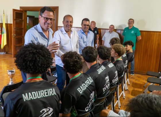 Campe&otilde;es nacionais de Sub-18 do Gin&aacute;sio Clube Olhanense reconhecidos pela autarquia 