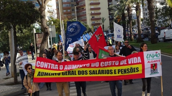 União dos Sindicatos do Algarve promove manifestação em Faro no Dia Internacional do Trabalhador  