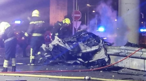 Despiste numa rotunda em Almancil com uma vítima carbonizada 