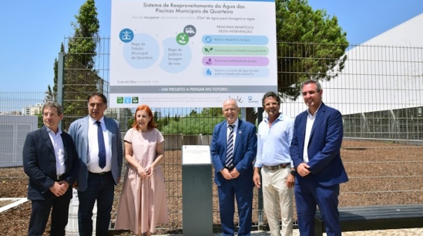 Quarteira reaproveita água das piscinas municipais para regar espaços públicos
