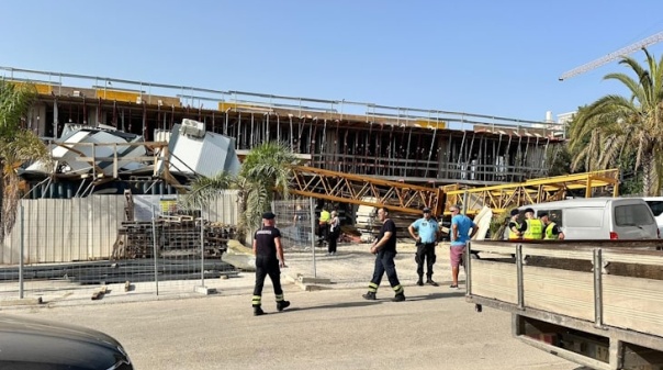 Queda de grua em Tavira provocou uma vítima mortal 