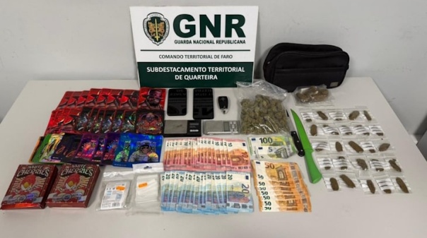 GNR descobre droga num acidente de viação em Quarteira