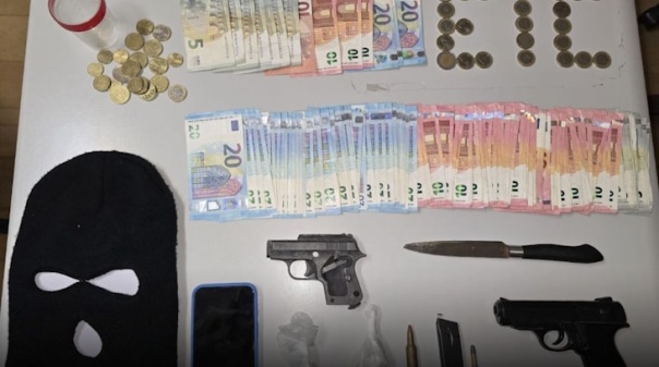 Jovem detido em Faro com cocaína e armas 