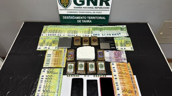 Traficante detido em Castro Marim com mais de 2 300 doses de cocaína