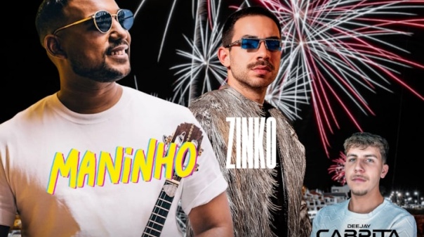 Maninho, Zinko e Deejay Cabrita animam passagem de ano na praia do Carvoeiro