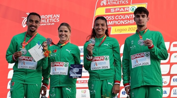 Prata hist&oacute;rica para Portugal na Estafeta Mista do Europeu de Corta-Mato em Lagoa