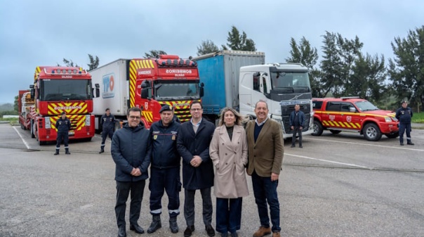 Solidariedade olhanense enviou 60 toneladas de materiais de constru&ccedil;&atilde;o para Leiria
