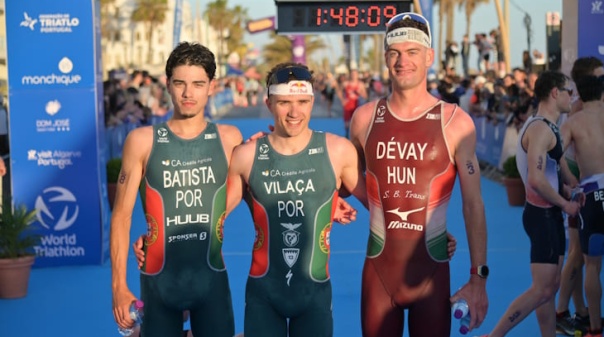 Vasco Vila&ccedil;a conquista Ta&ccedil;a da Europa de Quarteira de triatlo, Jo&atilde;o Nuno Batista segundo