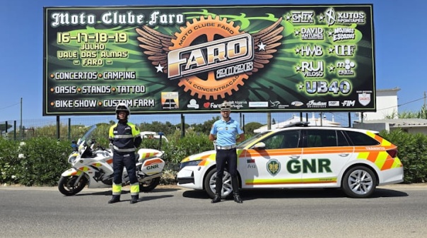 GNR refor&ccedil;a fiscaliza&ccedil;&atilde;o rodovi&aacute;ria durante a Concentra&ccedil;&atilde;o Internacional de Motos em Faro