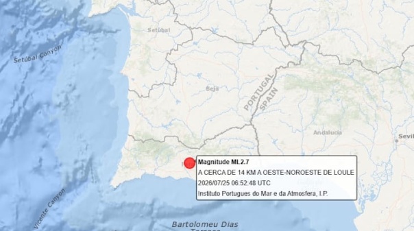 Sismo de 2,7 na escala de Richter sentido em Loul&eacute;