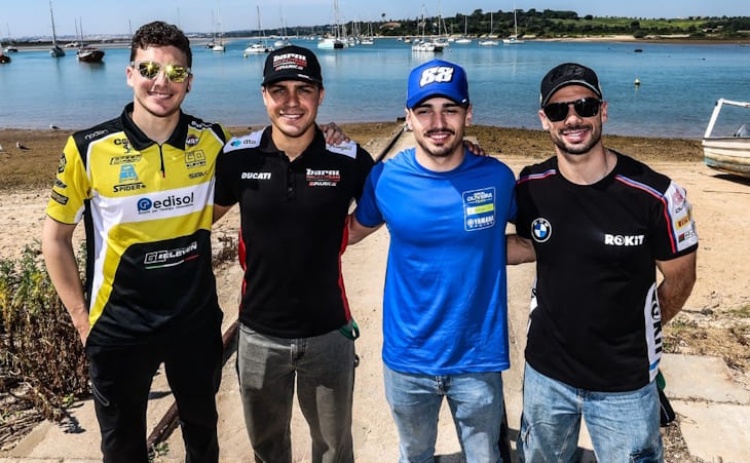Pilotos do SBK rendidos a Alvor ap&oacute;s visita guiada por Miguel Oliveira