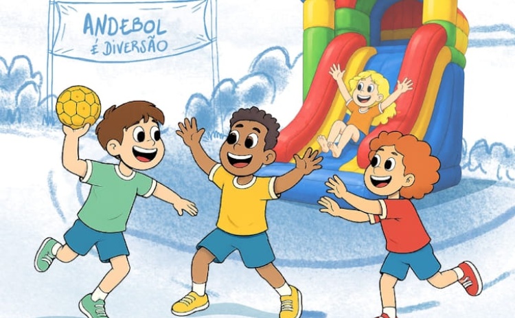 Centenas de crian&ccedil;as de todo o pa&iacute;s rumam a Olh&atilde;o para o Encontro Nacional de Minis e Bambis de Andebol