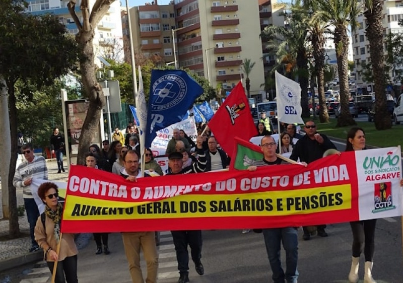 União dos Sindicatos do Algarve promove manifestação em Faro no Dia Internacional do Trabalhador  